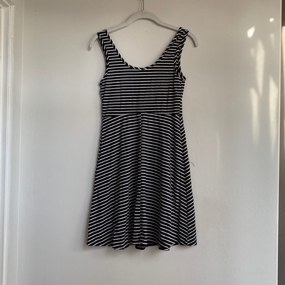 New Xhilaration Striped A-line Cotton Knit Dress - Picture 6 of 6